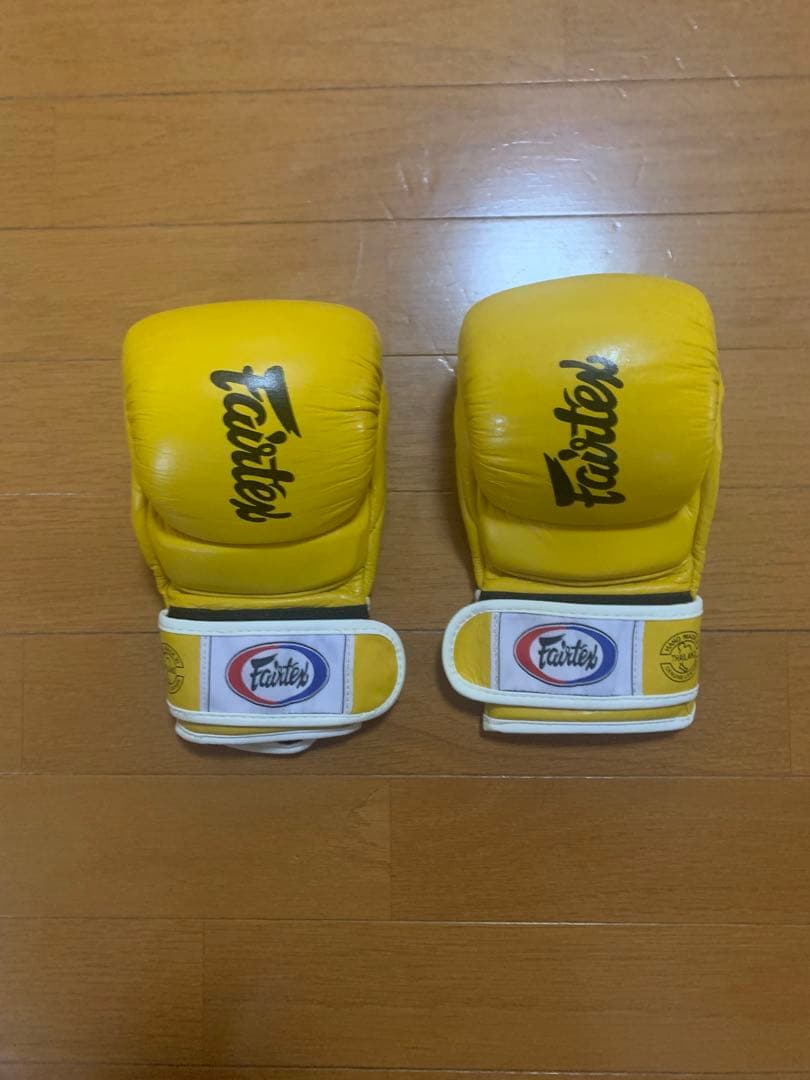 Fairtex FGV 18 スパーリンググローブ イエロー サイズS MMA