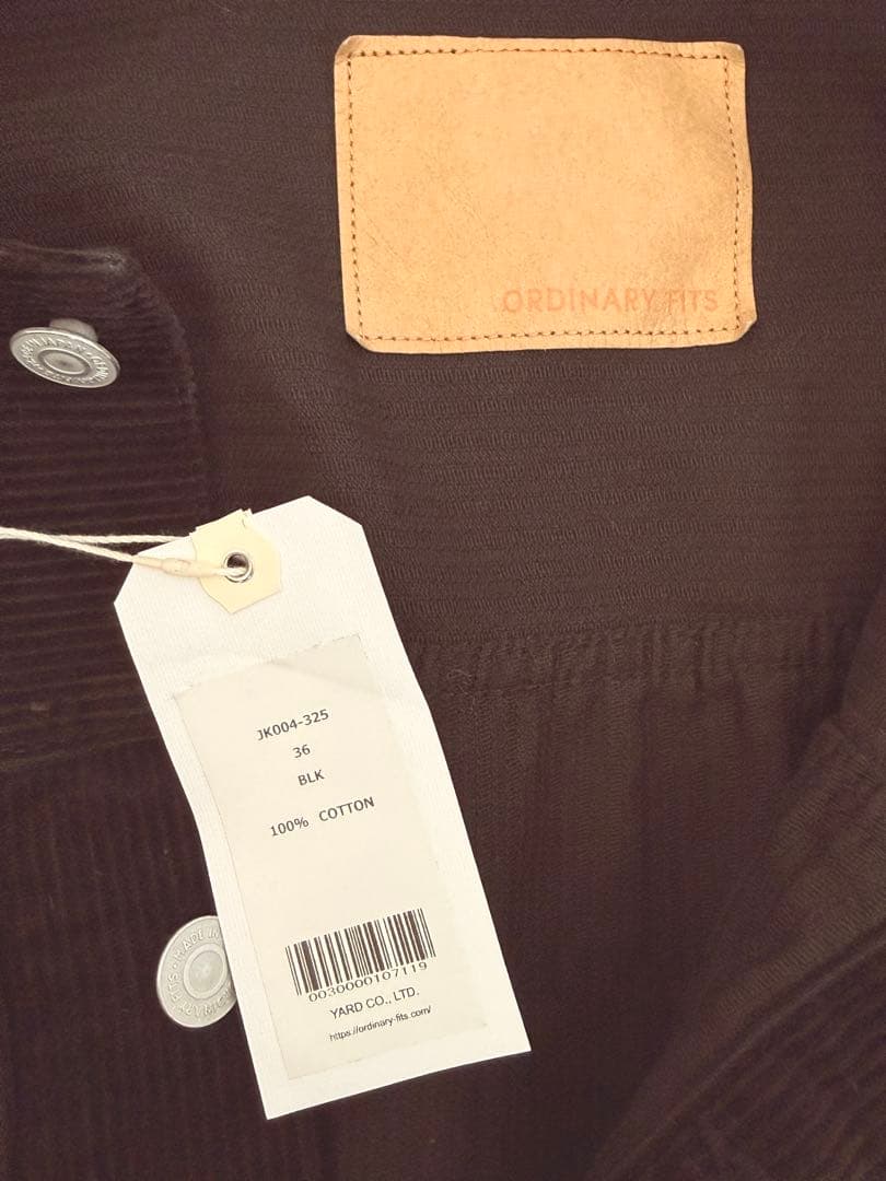 新品CORDUROY JACKET TYPE1ST ORDINARY FITS