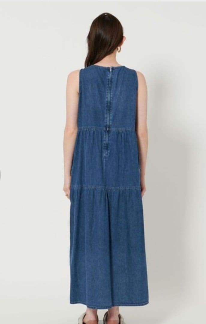 UNITED ARROWS デニムティアード　ロングワンピース　38 Mサイズ