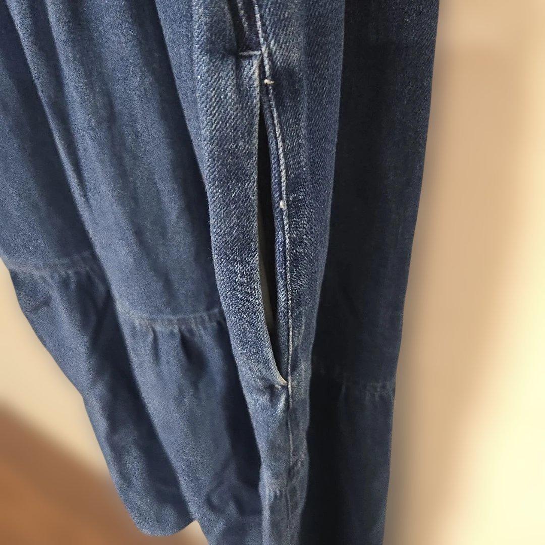 UNITED ARROWS デニムティアード　ロングワンピース　38 Mサイズ