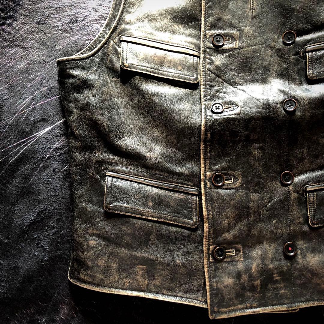 ジャケット・アウター BANANA REPUBLIC Leather Vest