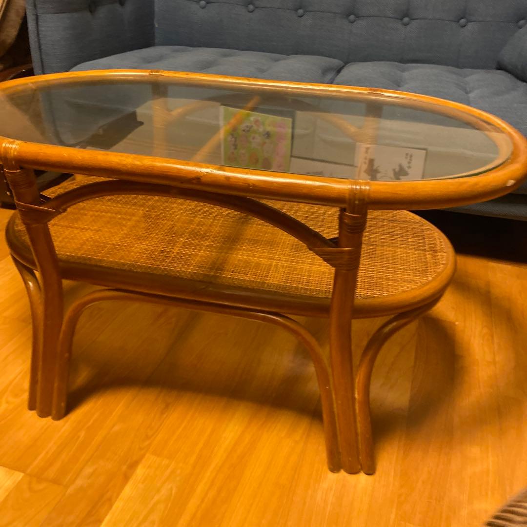 G ラタン　ローテーブル　バリ　アジアン　籐家具　ラタンテーブル