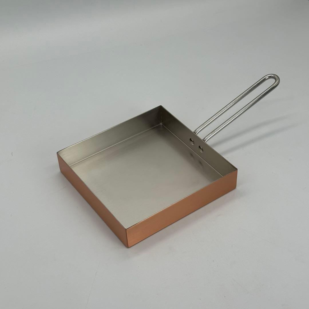 新品 日本製 銅製 玉子焼き器 卵焼き器 角型 正方形 フライパン 出し巻き玉子