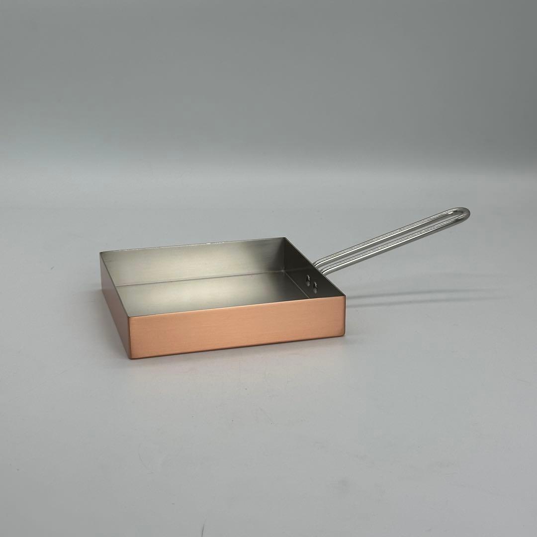 新品 日本製 銅製 玉子焼き器 卵焼き器 角型 正方形 フライパン 出し巻き玉子