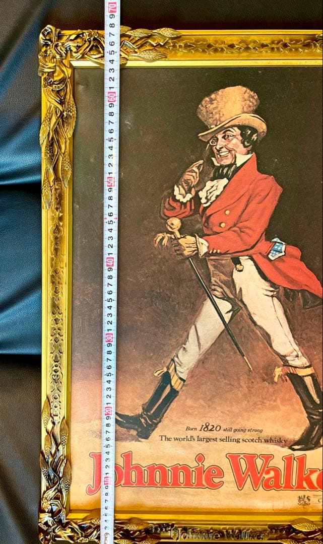【非売品】Johnnie Walker ジョニーウォーカー 額装 油絵風　看板