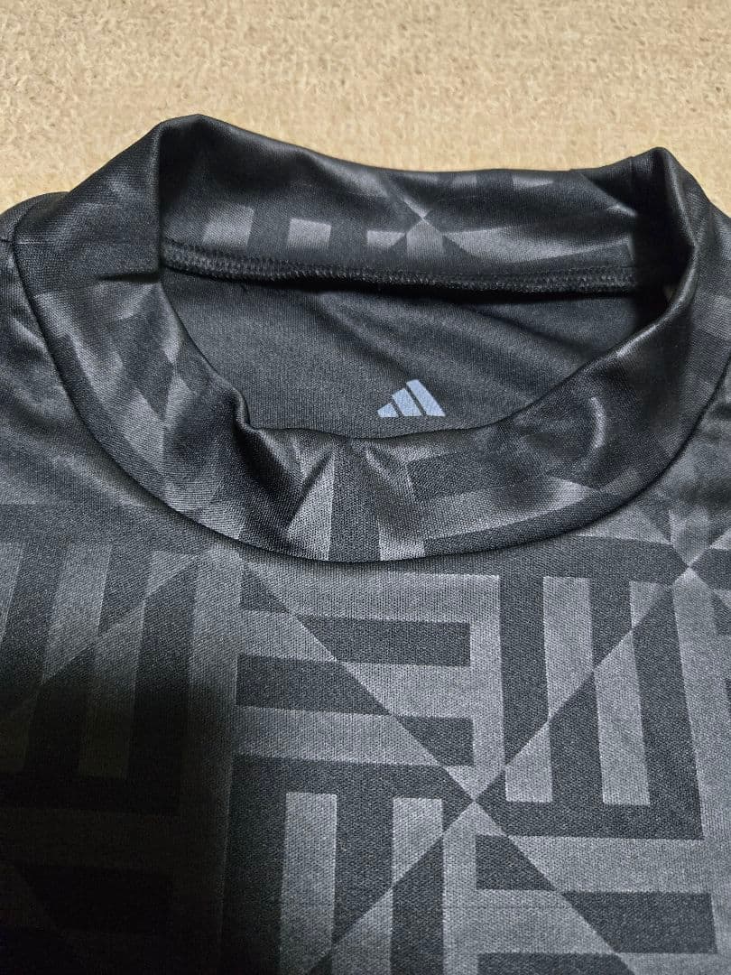 美品 adidas golf モックネック ブラック サイズXL