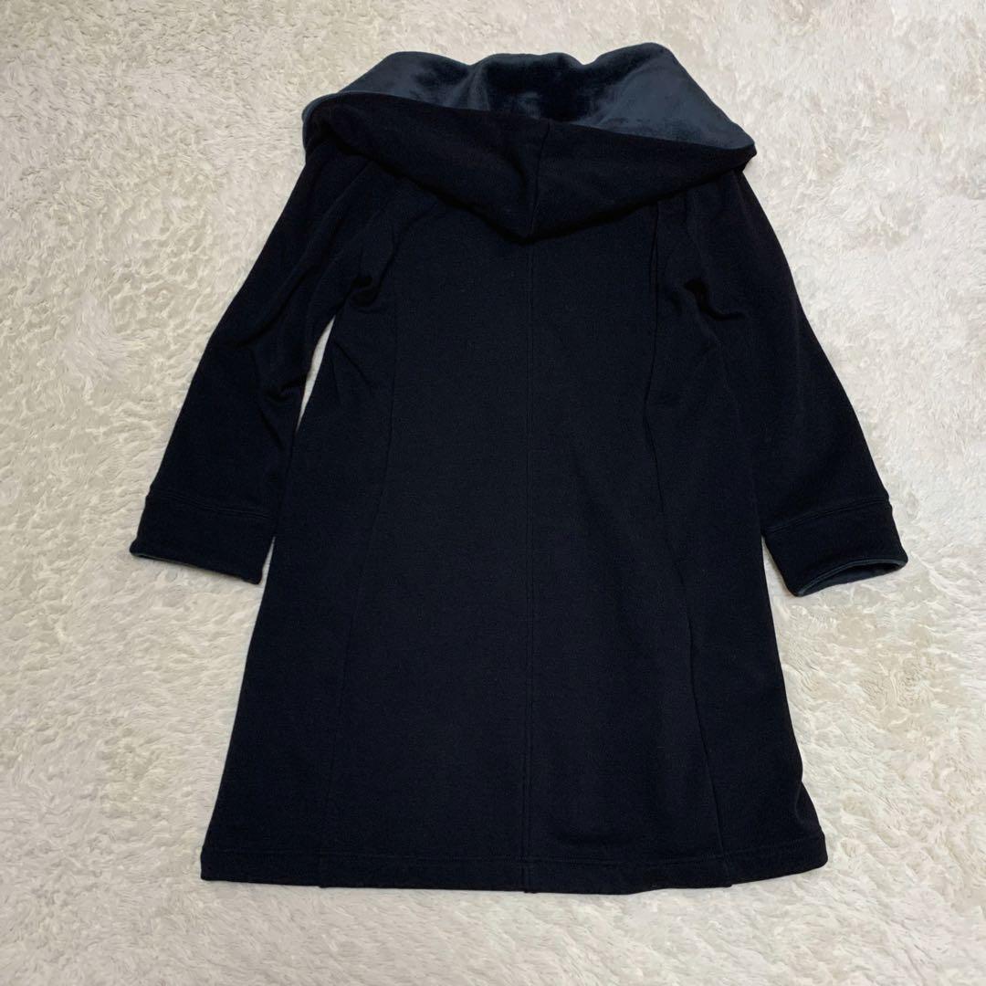 yukiko　　ポケットリボン ボンバーヒート コート 40 黒
