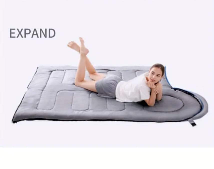 寝袋　シュラフ　封筒型　キャンプ　車中泊　防災グッズ　2個セット
