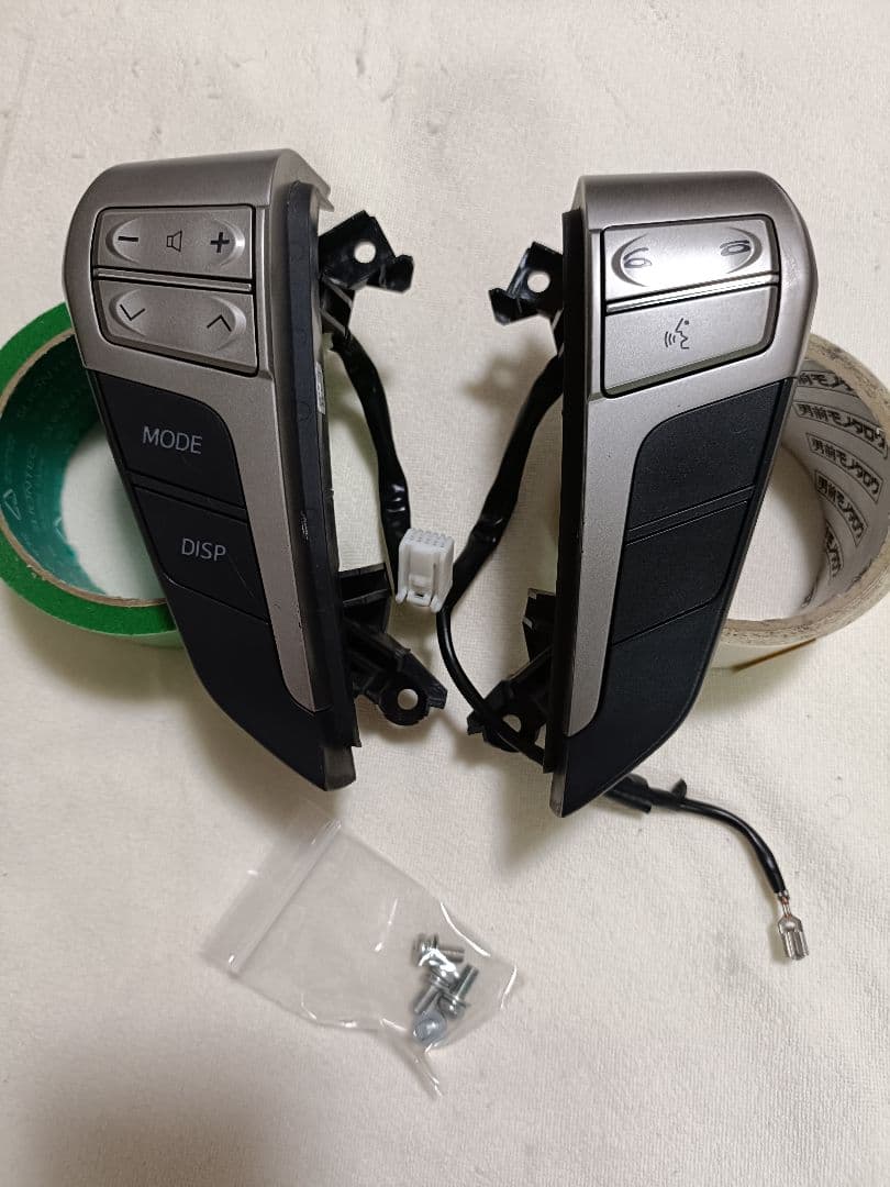 【LED打ち替え品】20アルファードヴェルファイアステアリングスイッチLED白