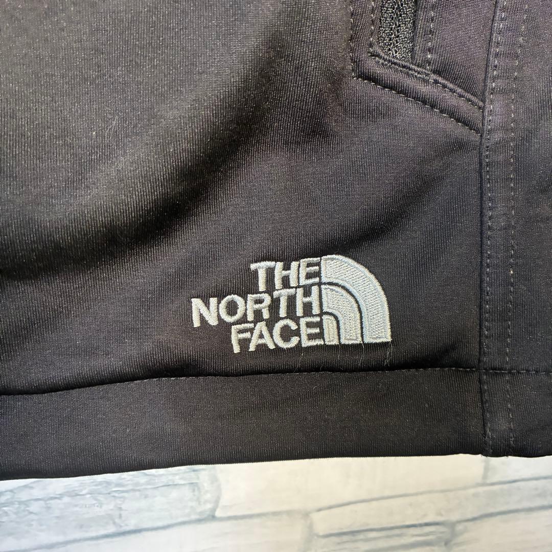 【USA古着】ノースフェイスシェルベストXL企業モノ刺繍ドローvacasa