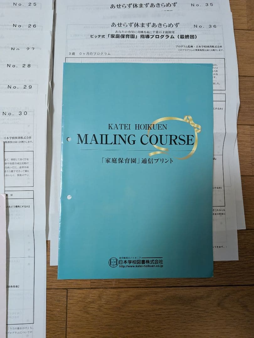 家庭保育園　指導プログラム　全冊育児・幼児教育 資料セット