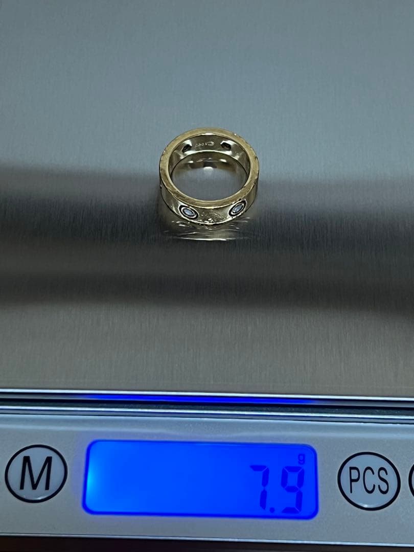 Cartier ゴールドリング ダイヤモンド装飾