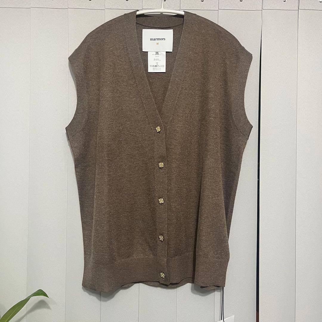 マルモア 【新品】MICA&DEALニットベストカーデ
