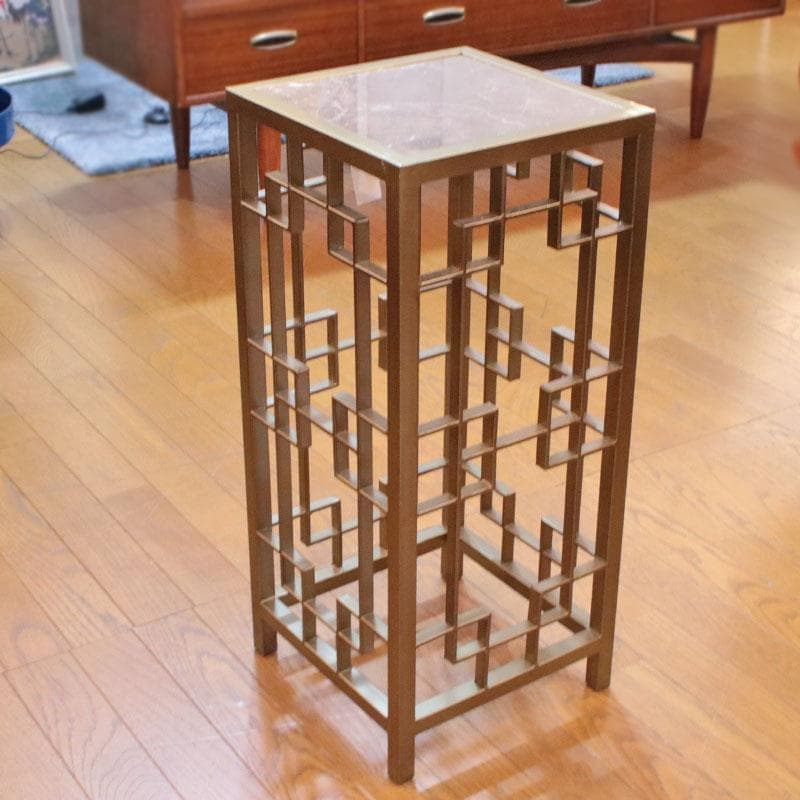 大理石 アイアンフラワースタンド 高さ63.5cm コンソール 128-109