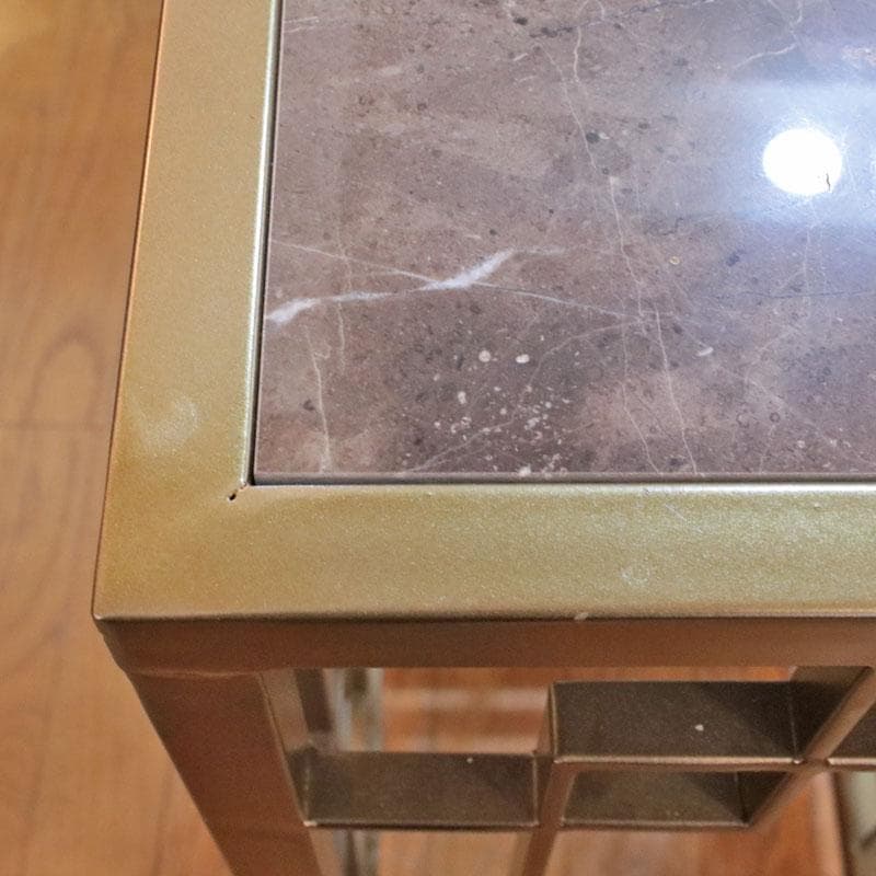 大理石 アイアンフラワースタンド 高さ63.5cm コンソール 128-109