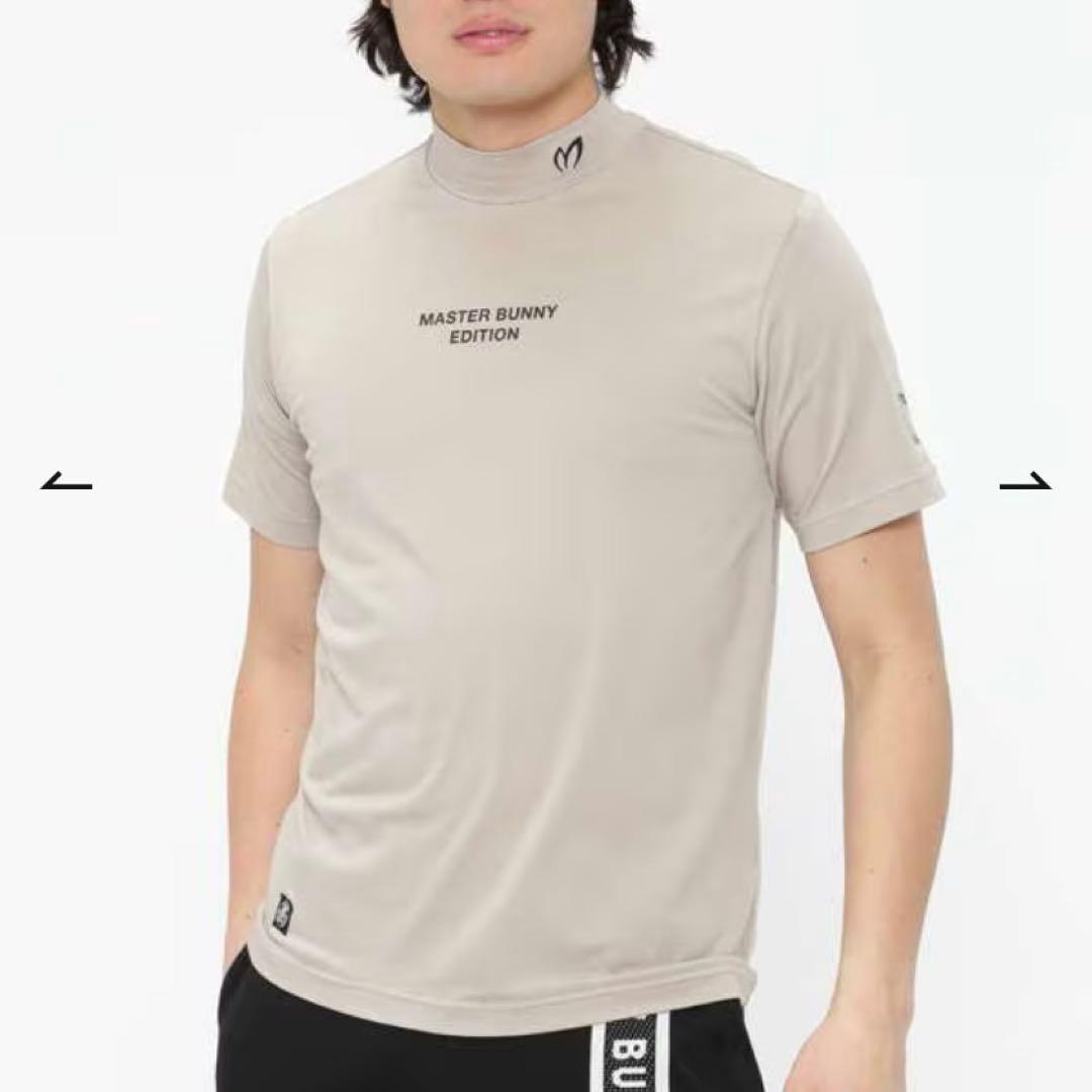 パーリーゲイツ☆新品 ベア天シルケットグレース加工 半袖ハイネックカットソー