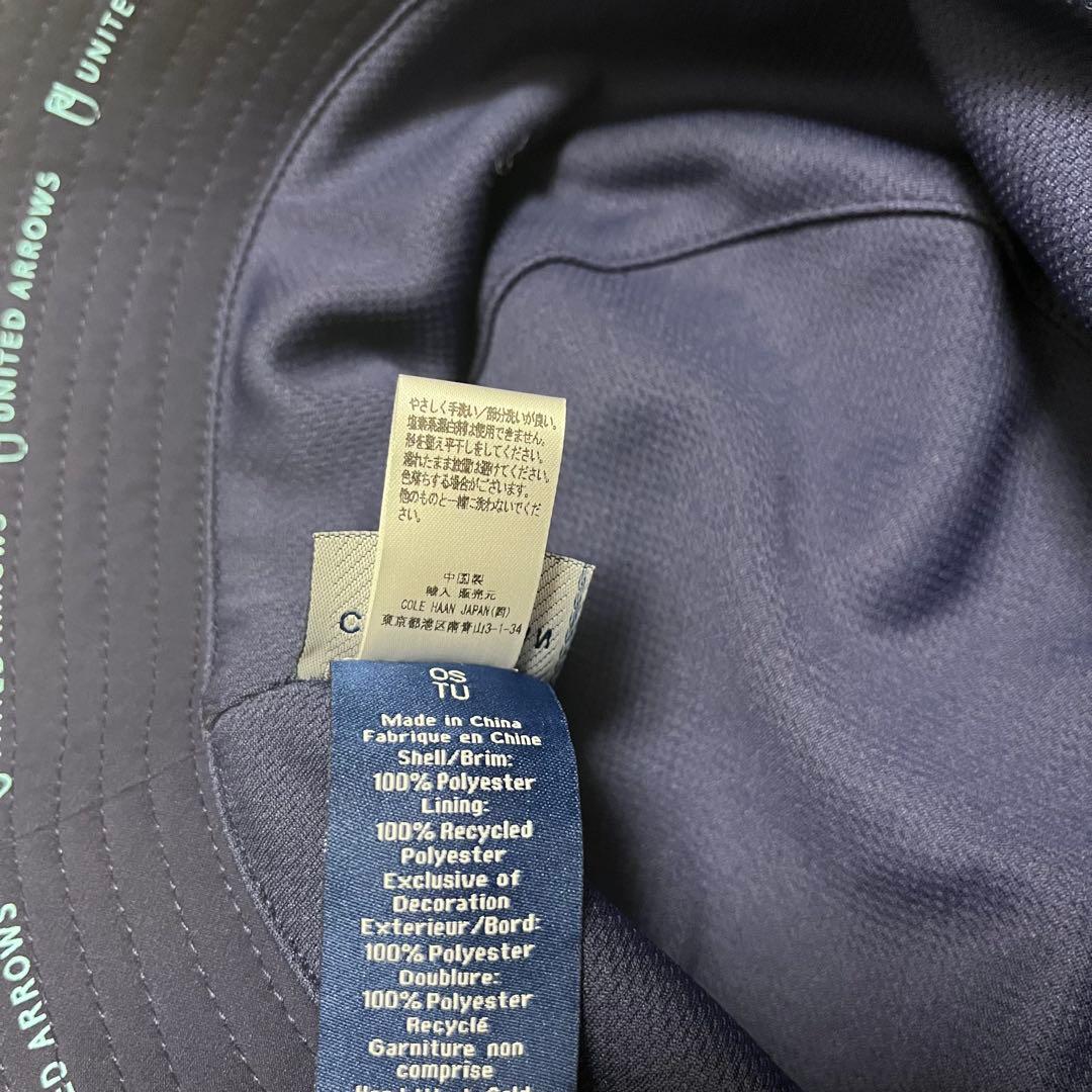 COLE HAAN UNITED ARROWS バケットハット ネイビー64cm