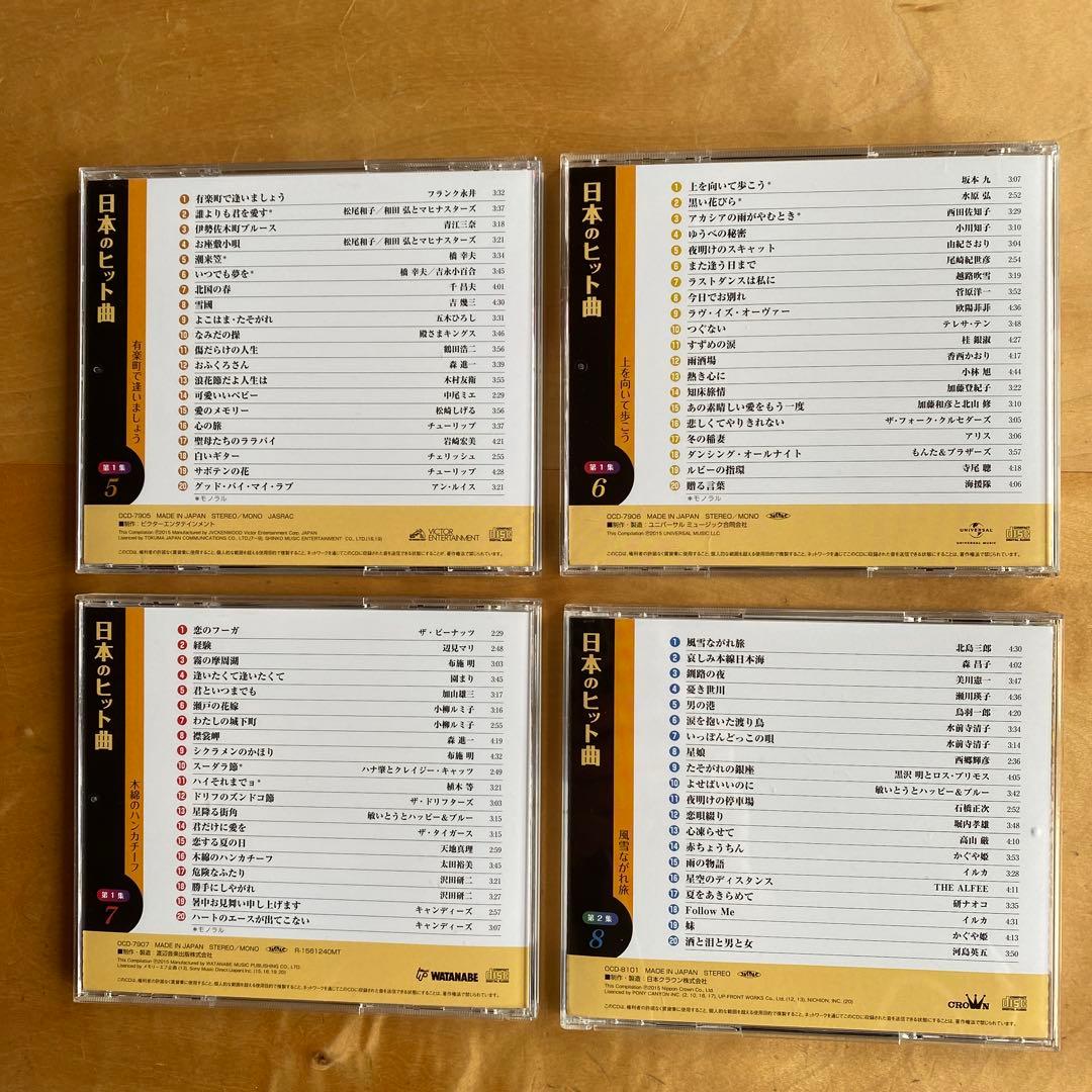 ユーキャン　日本のヒット曲第1集・第2集CD14枚組全280曲