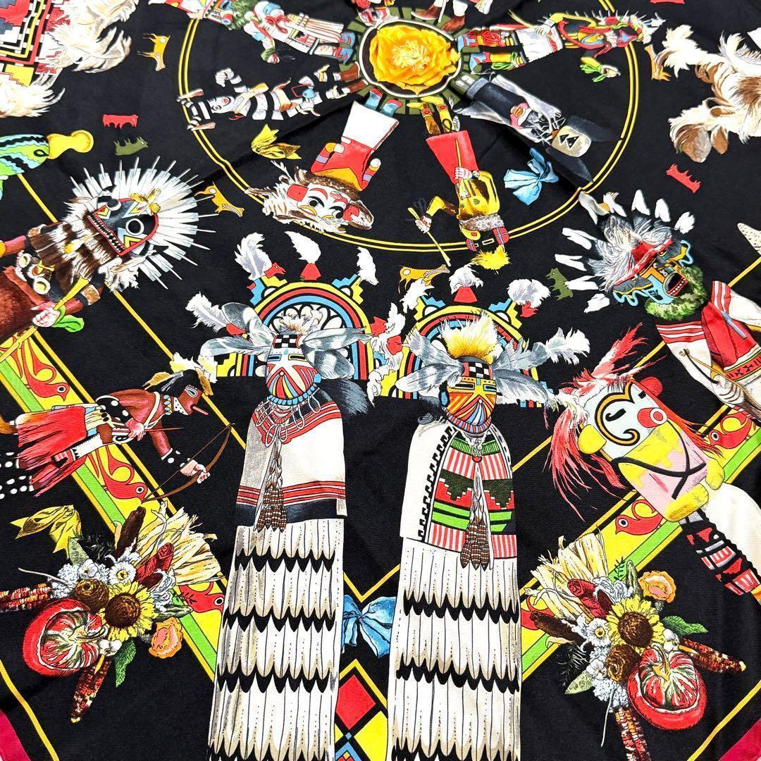 エルメス HERMES スカーフ 【レア】Kachinas カチナ　カレ90