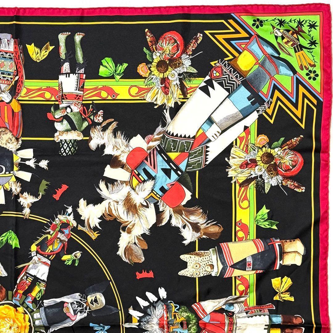 エルメス HERMES スカーフ 【レア】Kachinas カチナ　カレ90