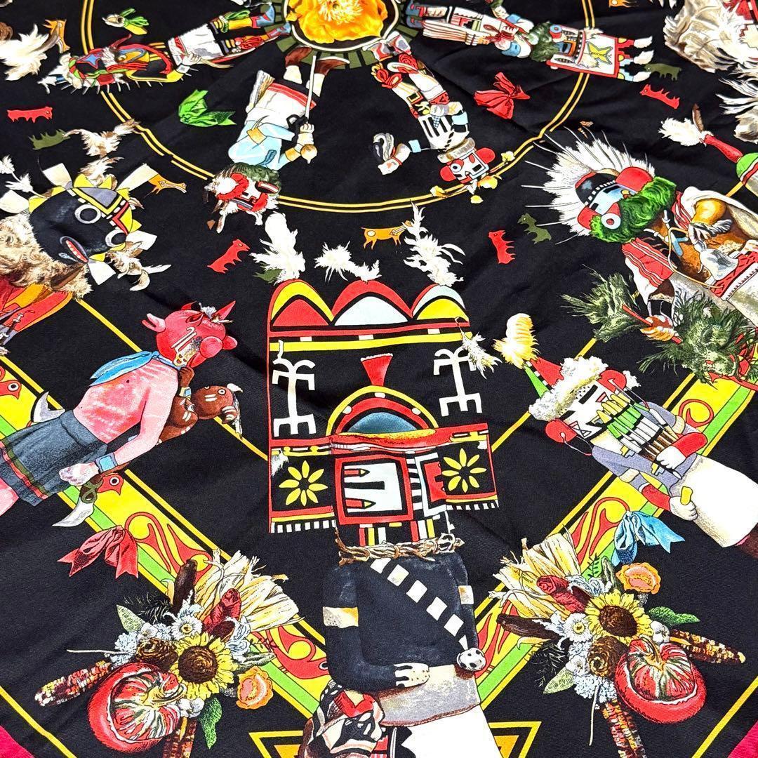 エルメス HERMES スカーフ 【レア】Kachinas カチナ　カレ90