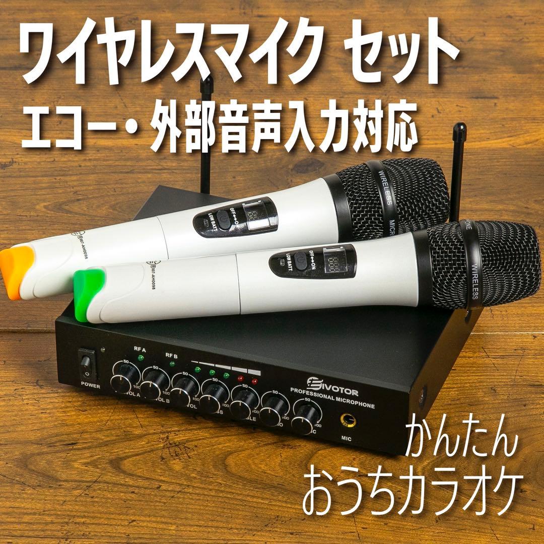 ワイヤレスマイクセット(マイク2本付)