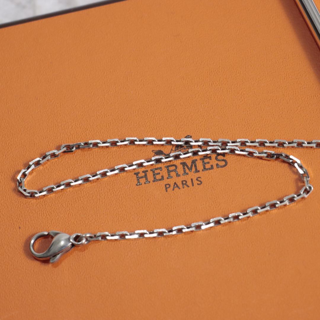 希少美品！エルメス　チェーンボールペン　筆記OK　925シルバー　銀　アジェンダ