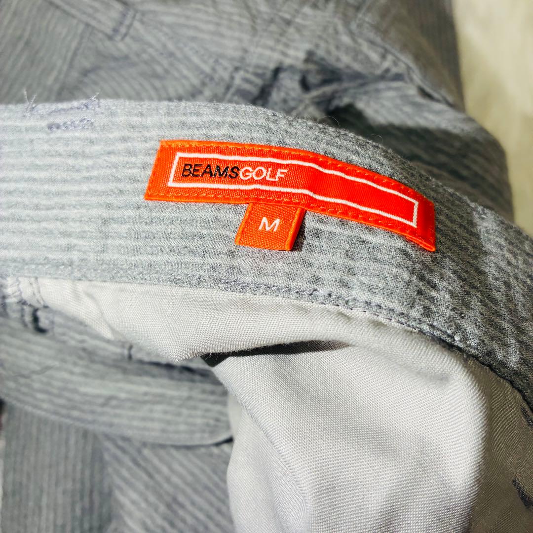 BEAMS GOLF ビームスゴルフ　ストレッチパンツ　グレー　ロゴマーク