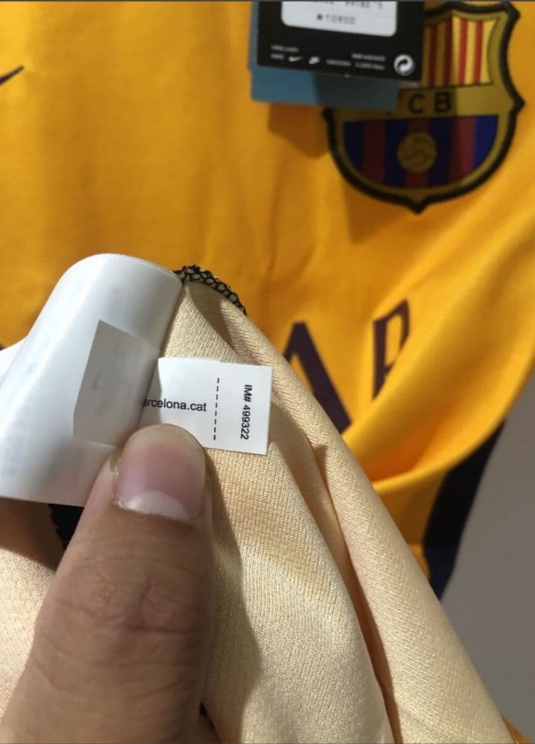 FC Barcelona DRI-FIT イエロージャージ Sサイズ