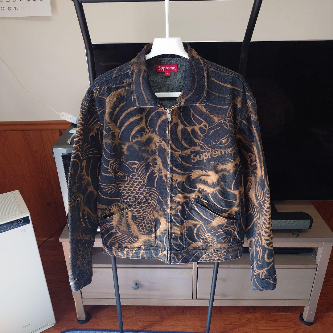 希少 美品 Supreme 20SS Waves Work Jacket
