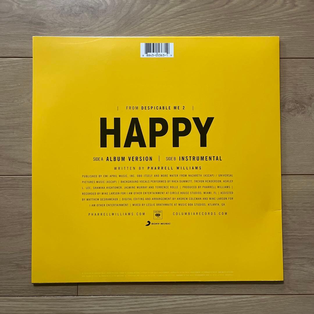 Pharrell williams Happy 12インチ　レコード