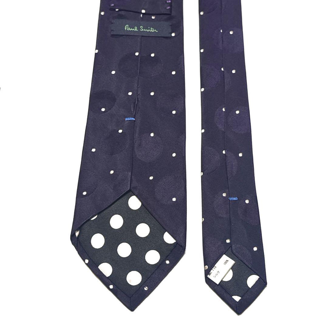 【美品】 ポールスミス ネクタイ ドッド 水玉 シルク ハイブランド