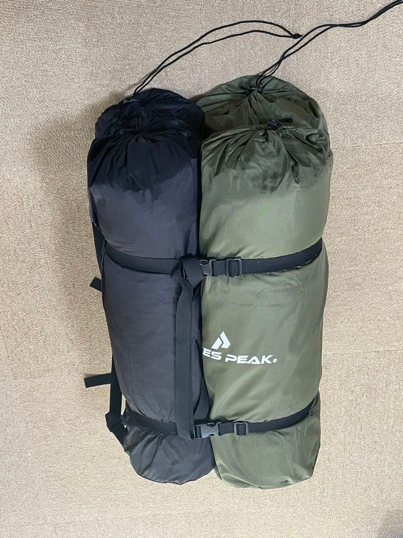 PYKES PEAK スリーピングマット オリーブ/ブラック　4個セット　美品