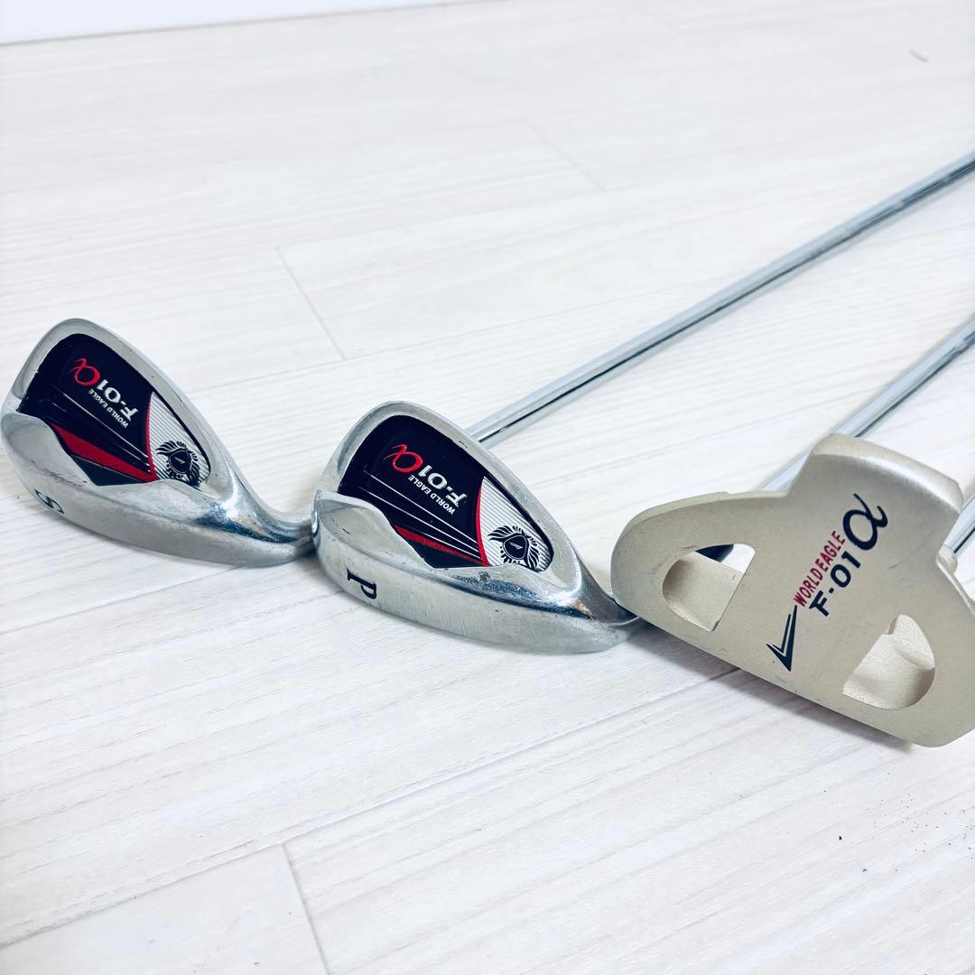 希少レフティ WORLDEAGLE F-01α ゴルフクラブ10本セット R