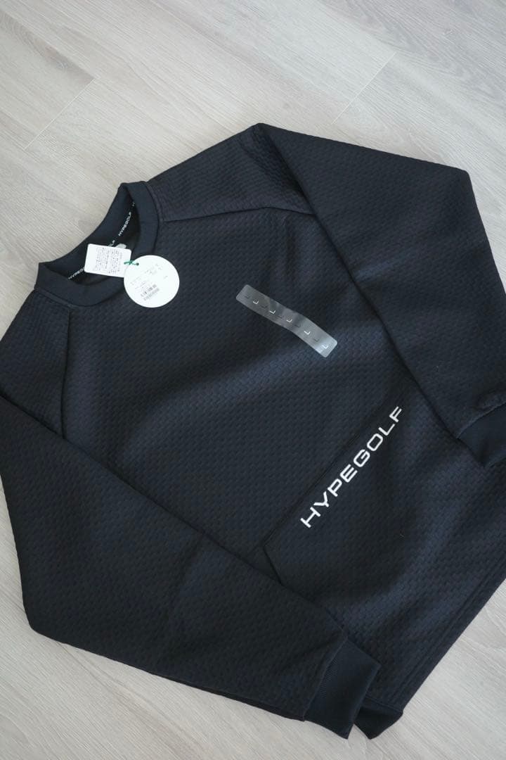 HYPEGOLF ブラック スウェットBUMP JERSEY PULL OVER