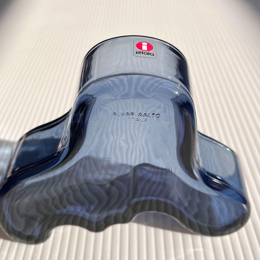 【廃盤カラー】イッタラ アアルトボウル13.6㎝ ブルーベリーブルー シール有