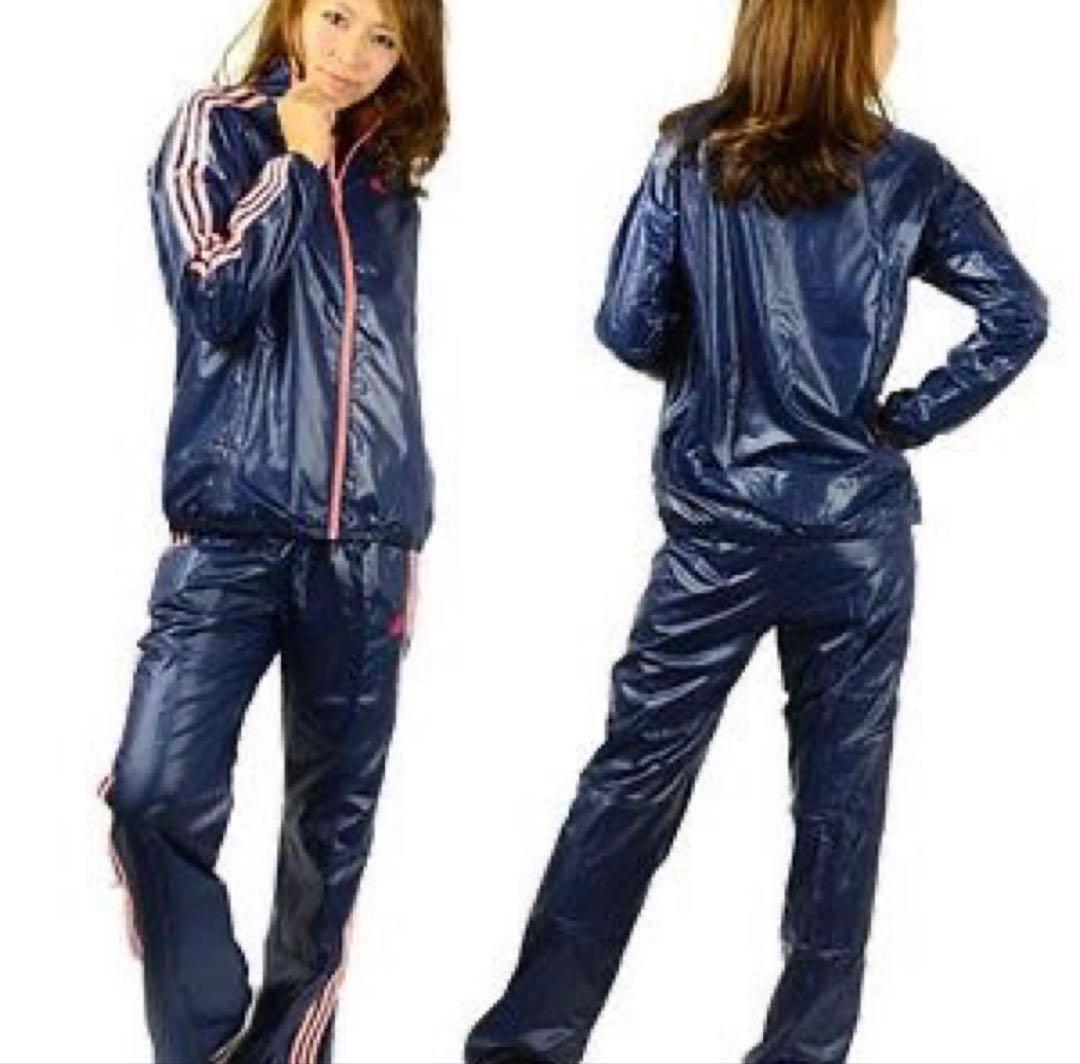♥ アディダス ♥ 上下 adidas ジャージ ネイビー ピンク シャカシャカ