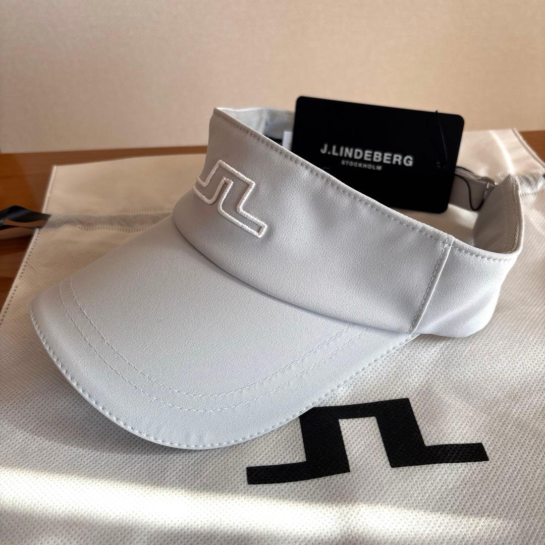 J.LINDEBERG ホワイト バイザー