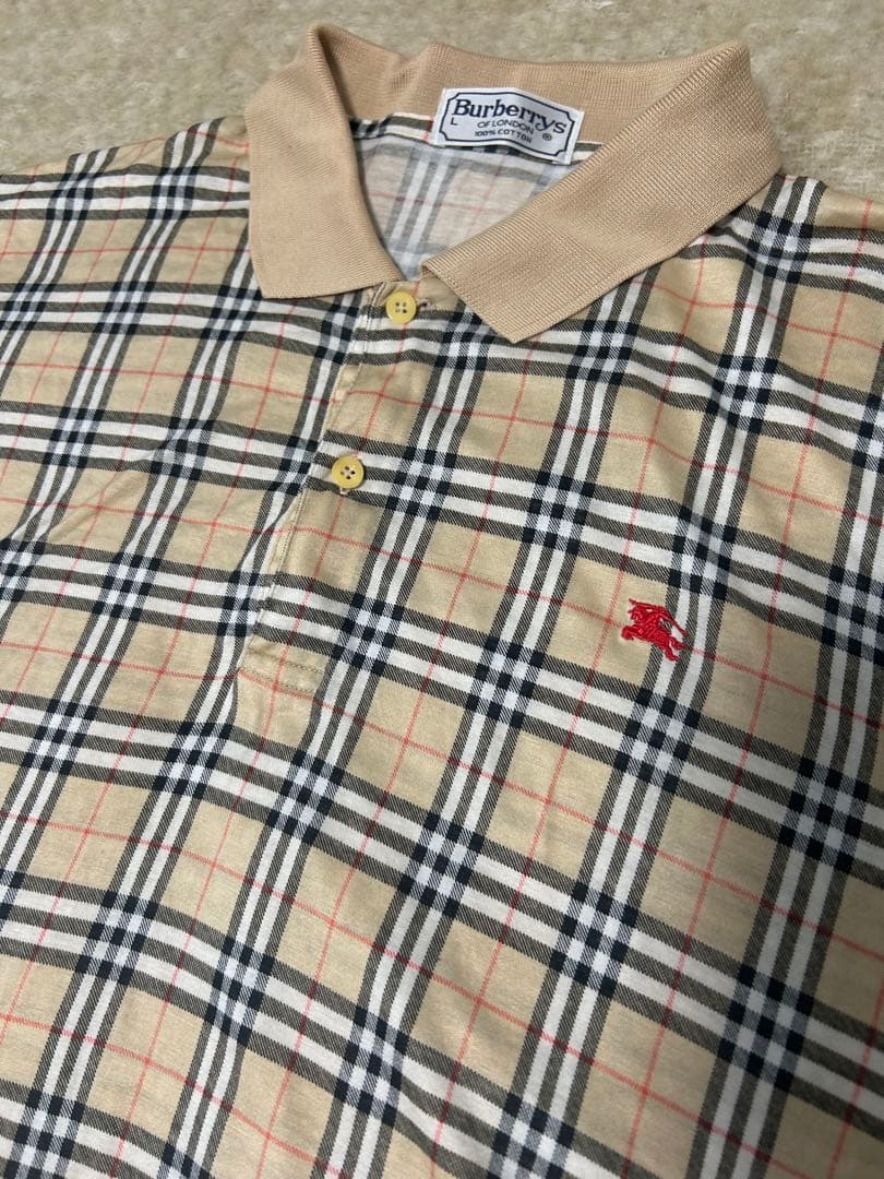 Burberry チェック柄 ポロシャツ