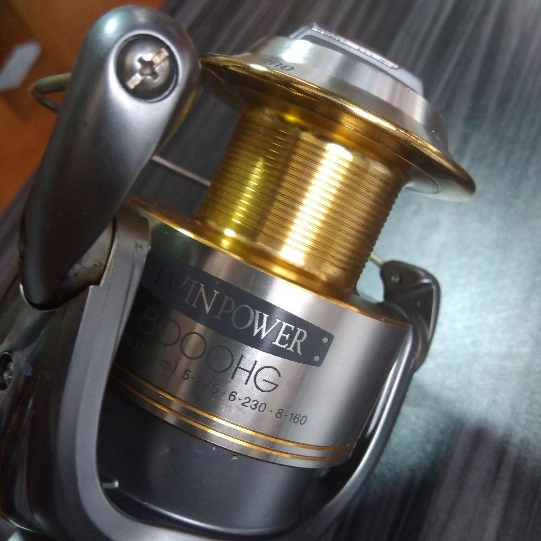 ⑳シマノTWIN POWER 8000PG スピニングリール スプールはHG