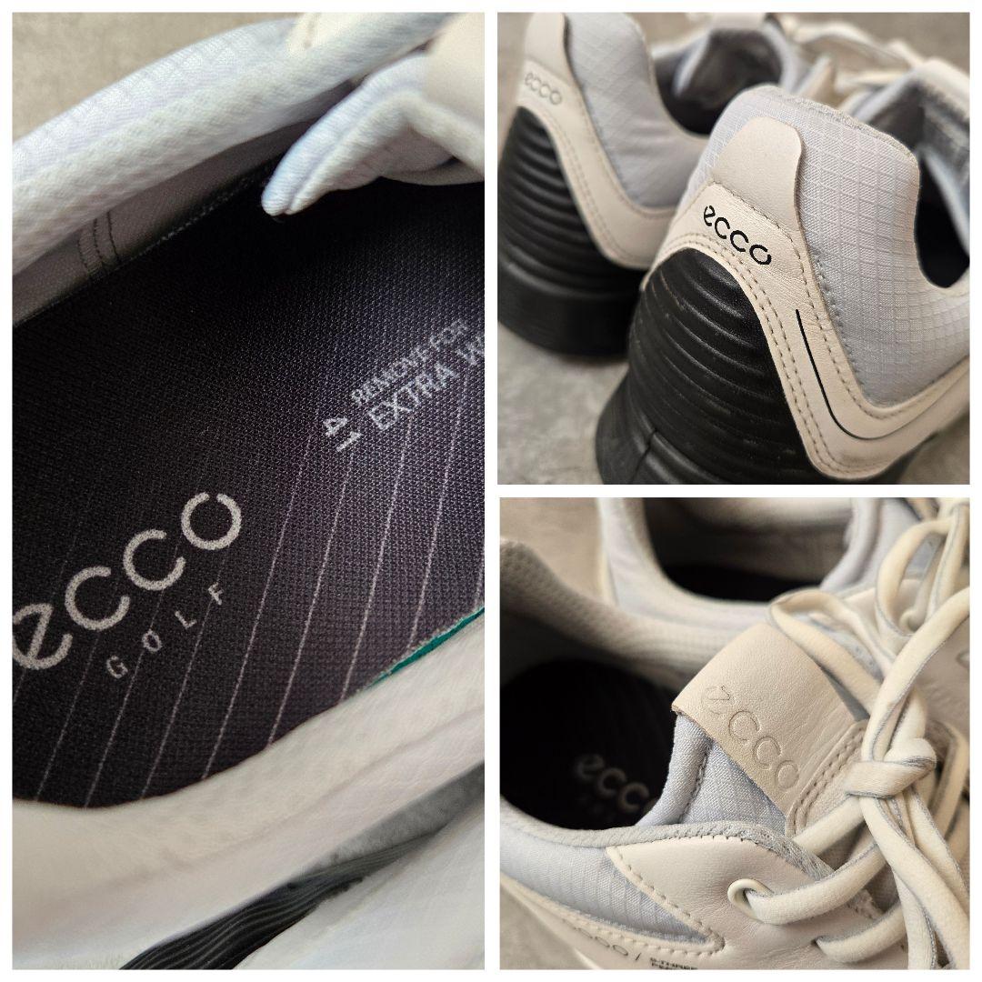 ECCO S-THREE ゴルフシューズ メンズ 防水 スパイクレス レザー