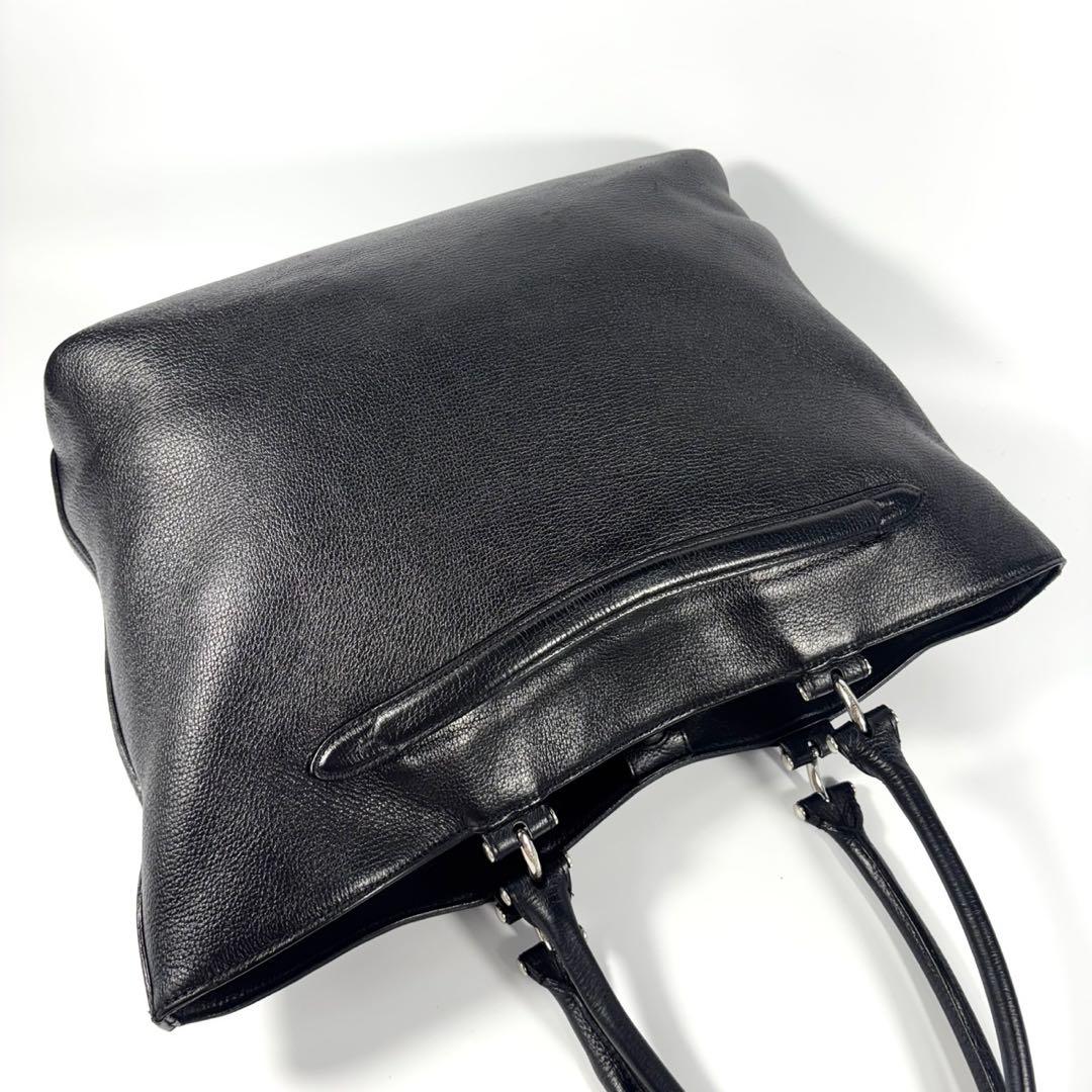 ✨希少 美品✨ペッレモルビダ トートバッグ デッキナイン A4可 レザー 黒