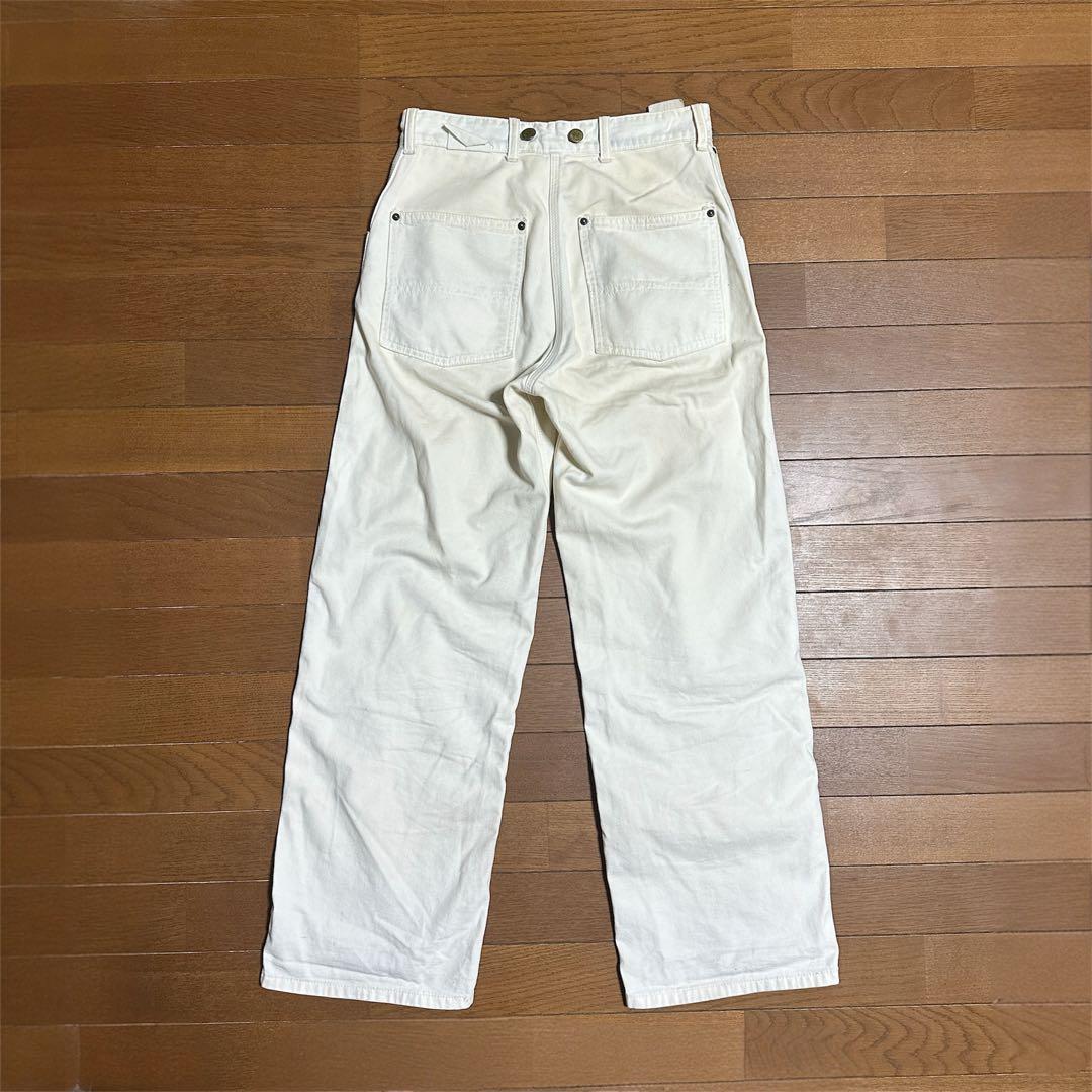 Carhartt ハートタグ 復刻 ダブルニー ホワイト サスペンダー付き