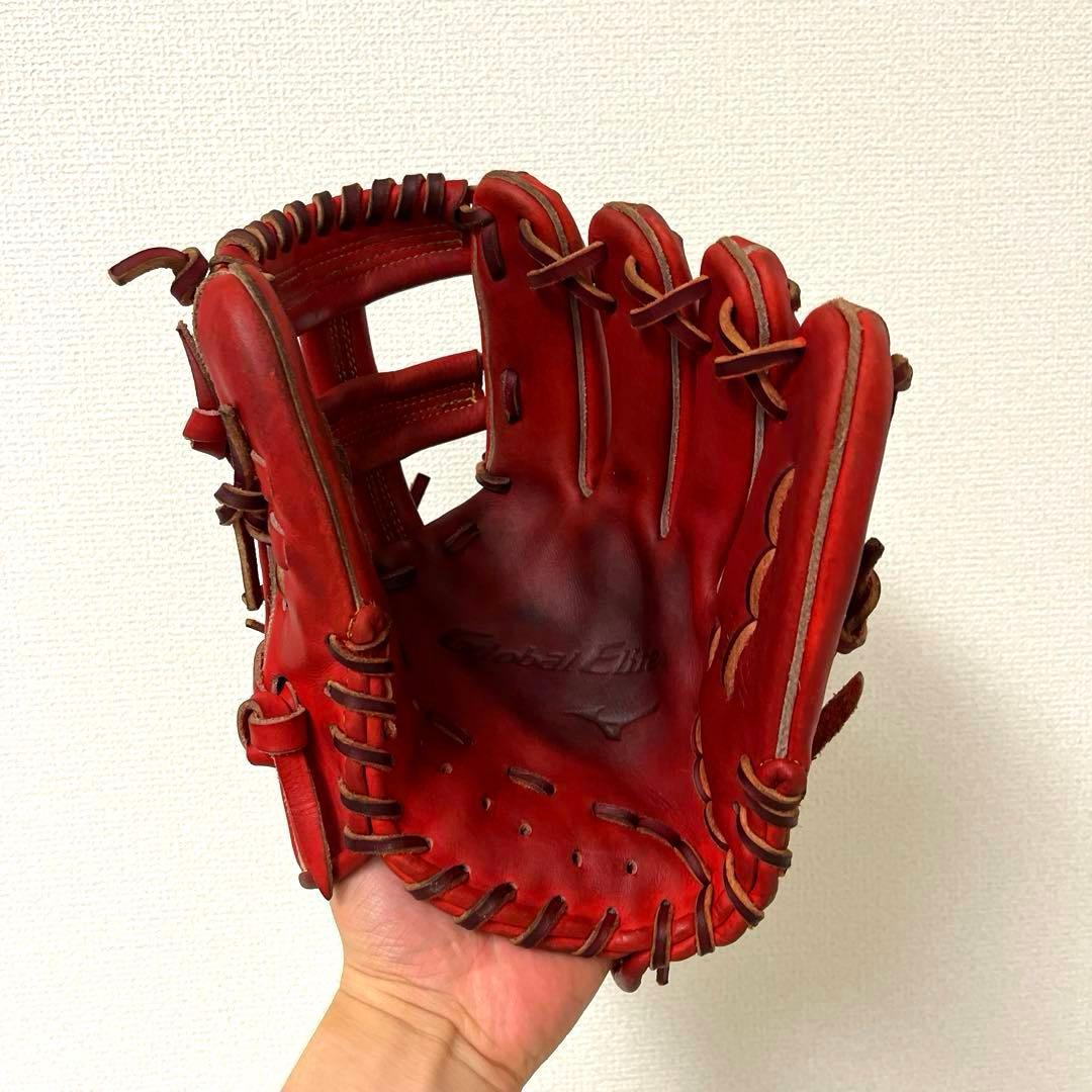 003 ミズノ グローバルエリート 型抜群 美品 硬式 内野手用グローブ