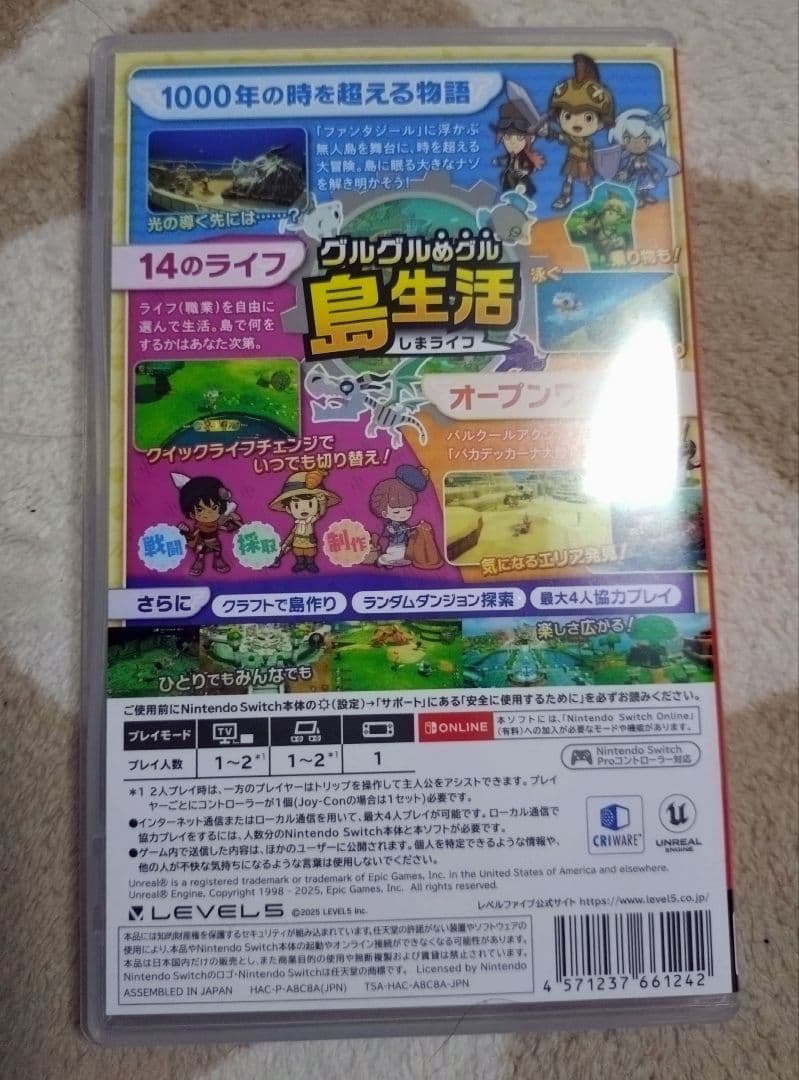 Nintendo Switch用ソフト　ファンタジーライフi