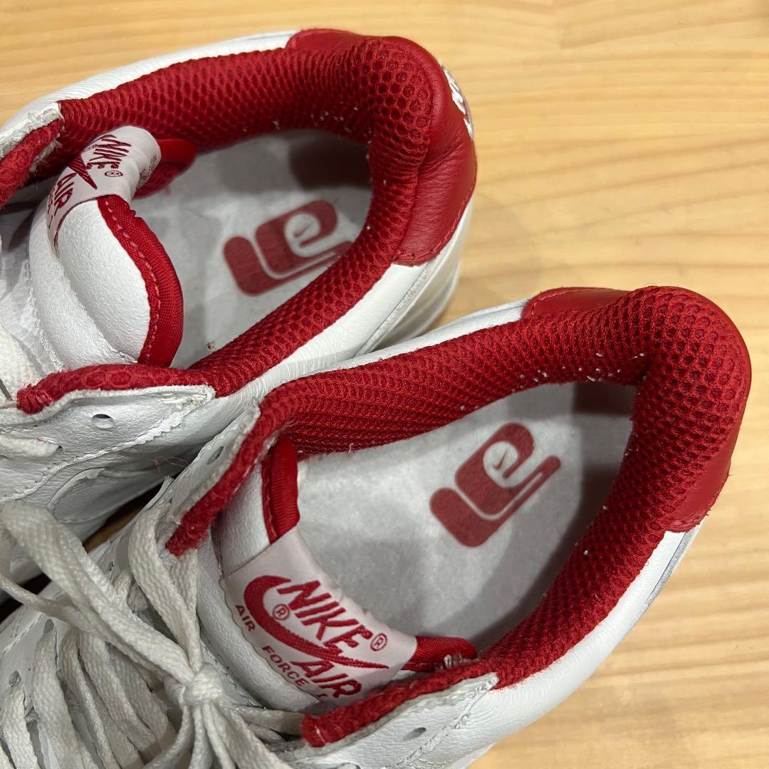 NIKE AIR FORCE 1 スニーカー 27.5cm レッド×ホワイト