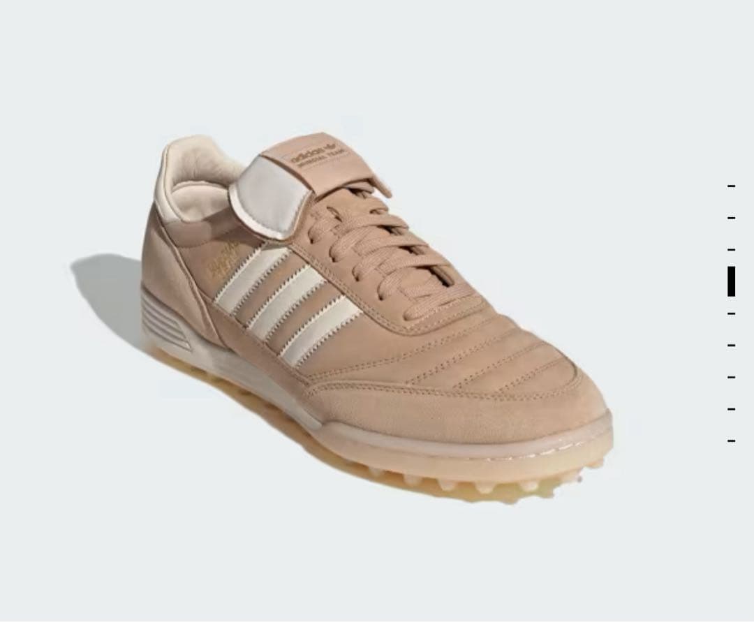 adidas ムンディアルチーム ベージュ スエード スニーカー 26.0cm