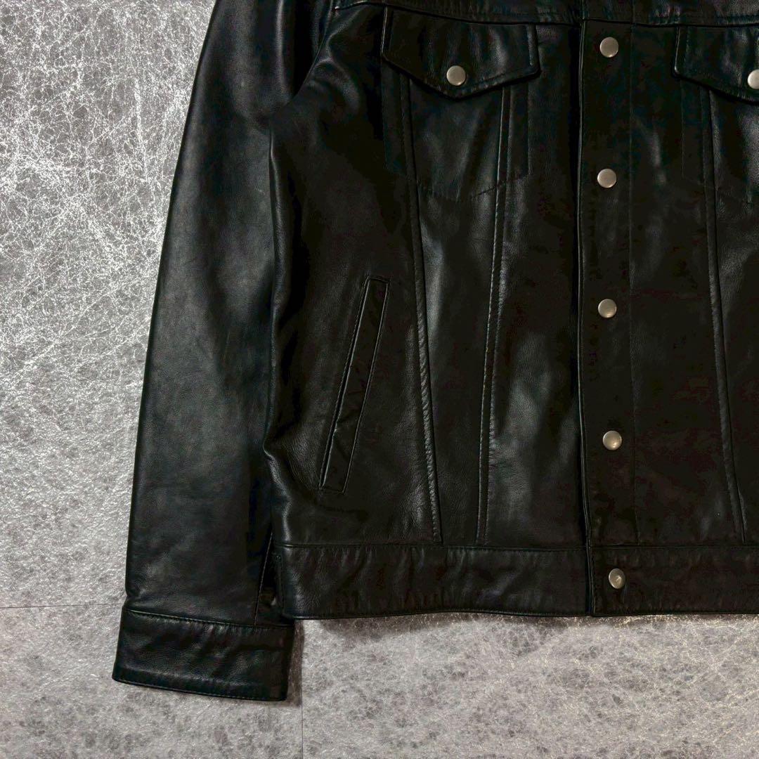 JTP LEATHER 3rd レザージャケット シープスキン 短丈 黒 L