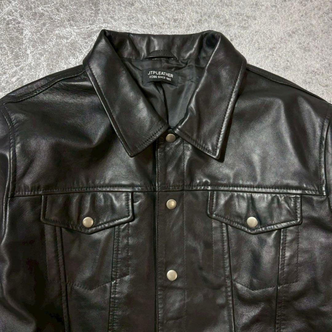 JTP LEATHER 3rd レザージャケット シープスキン 短丈 黒 L