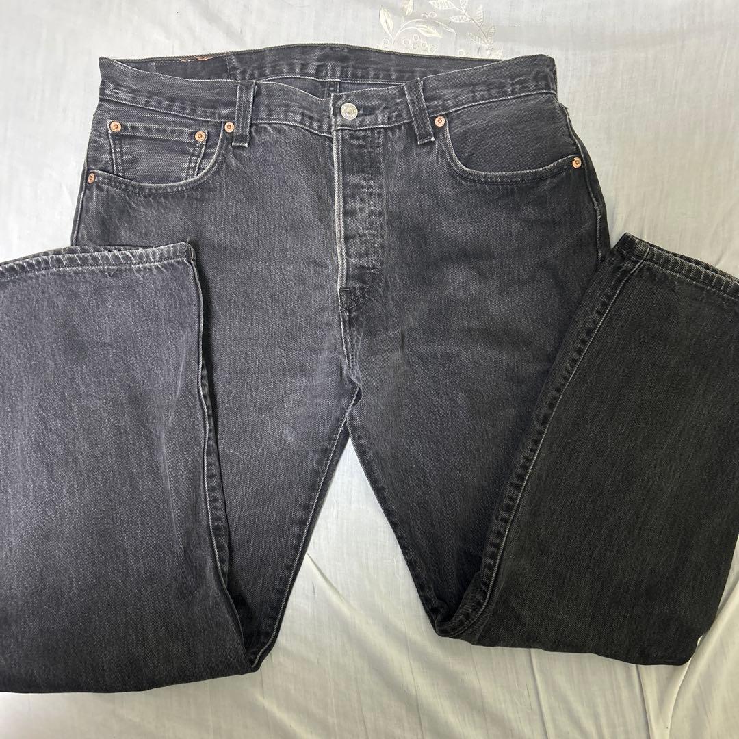 Levi's 501 ブラックデニム W36 L30 後染め　だいぶ値下げ